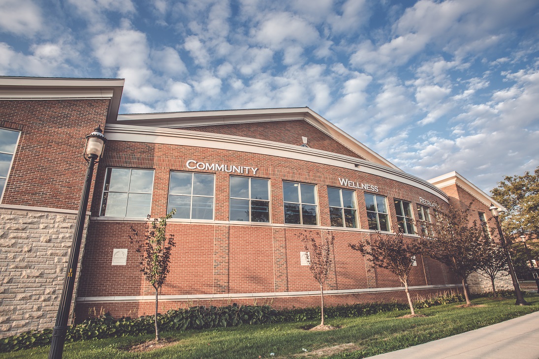 Exterior view of the Cuyahoga Falls Natatorium Community Rooms