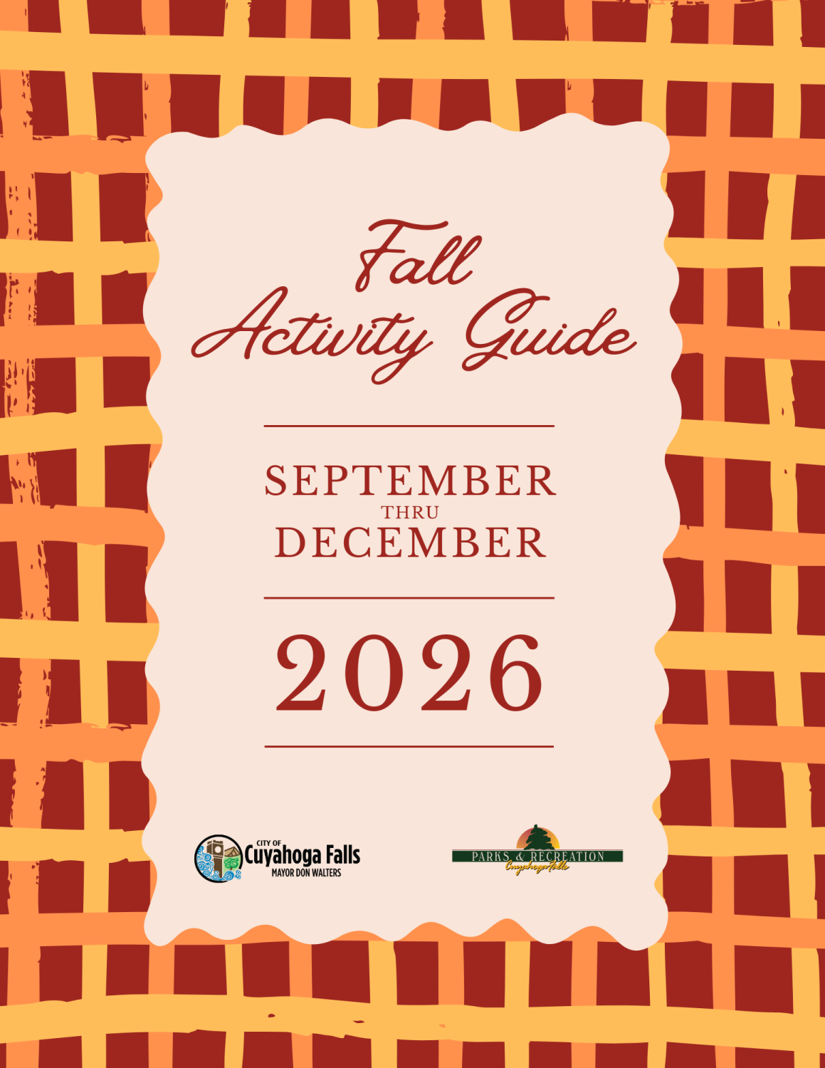 2026 fall activity guide cover