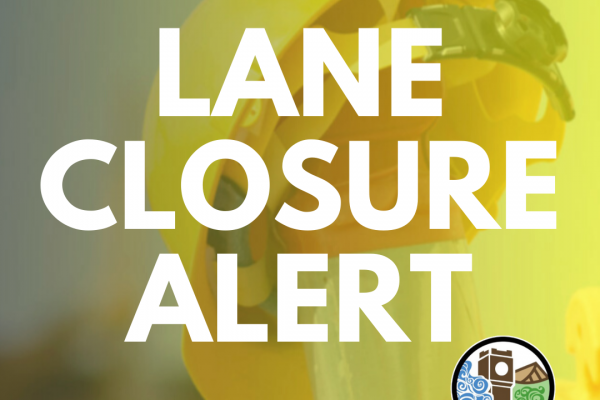 Lane closure alert